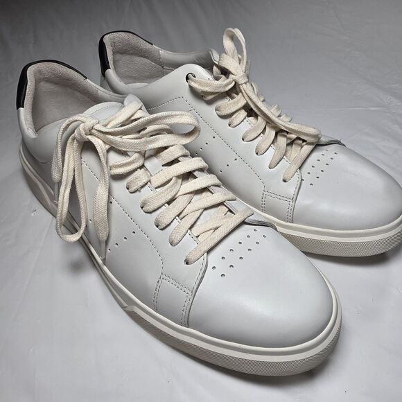 Vince Leather Shoes Mens Size 10 White Low Top Casual Comfort Sneakers main image 8